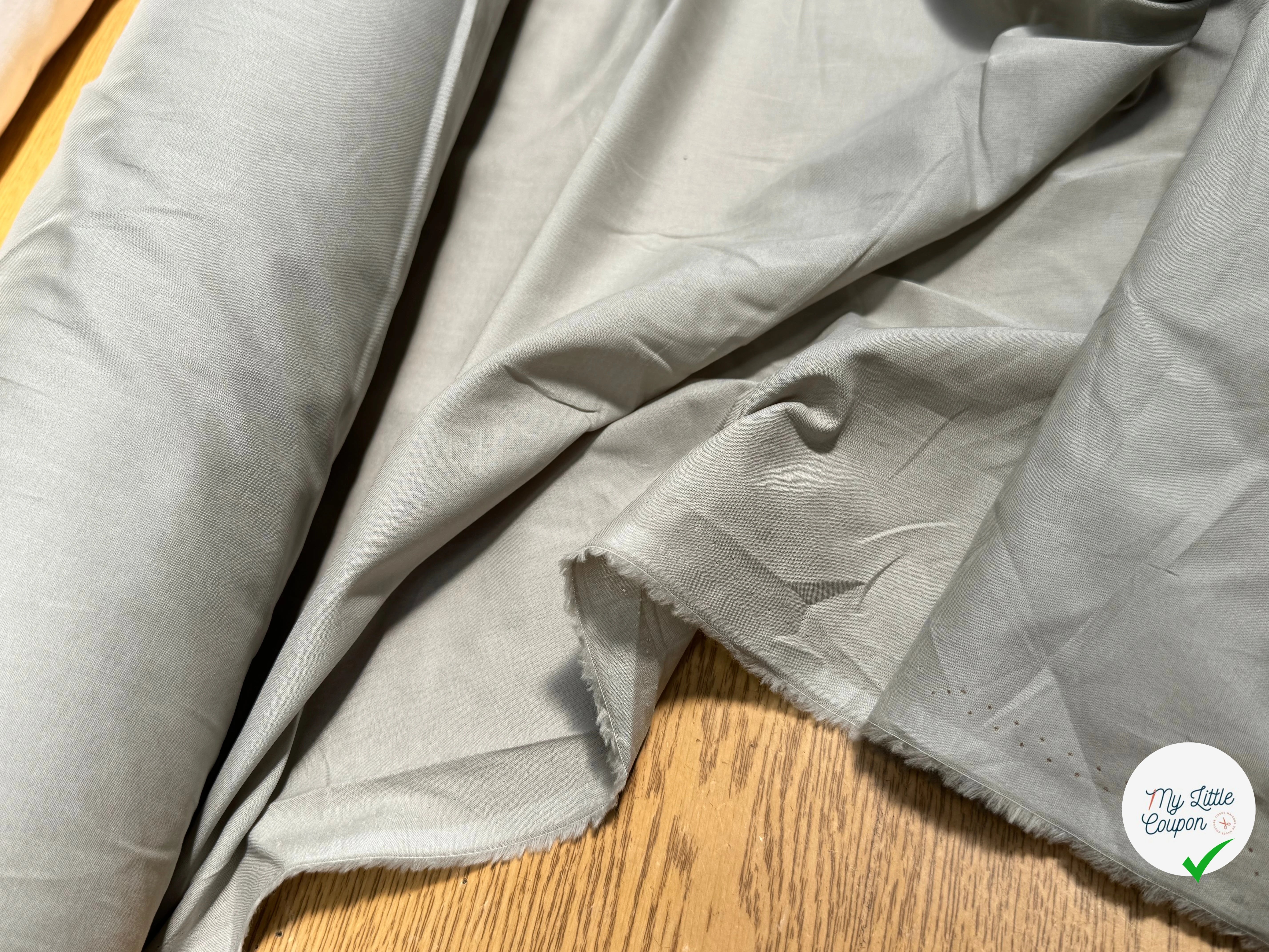 VOILE DE COTON BELLE DENSITÉ BEIGE FONCÉ - My Little Coupon