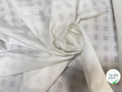 VOILE DE COTON BLANC QUADRILLE - My Little Coupon