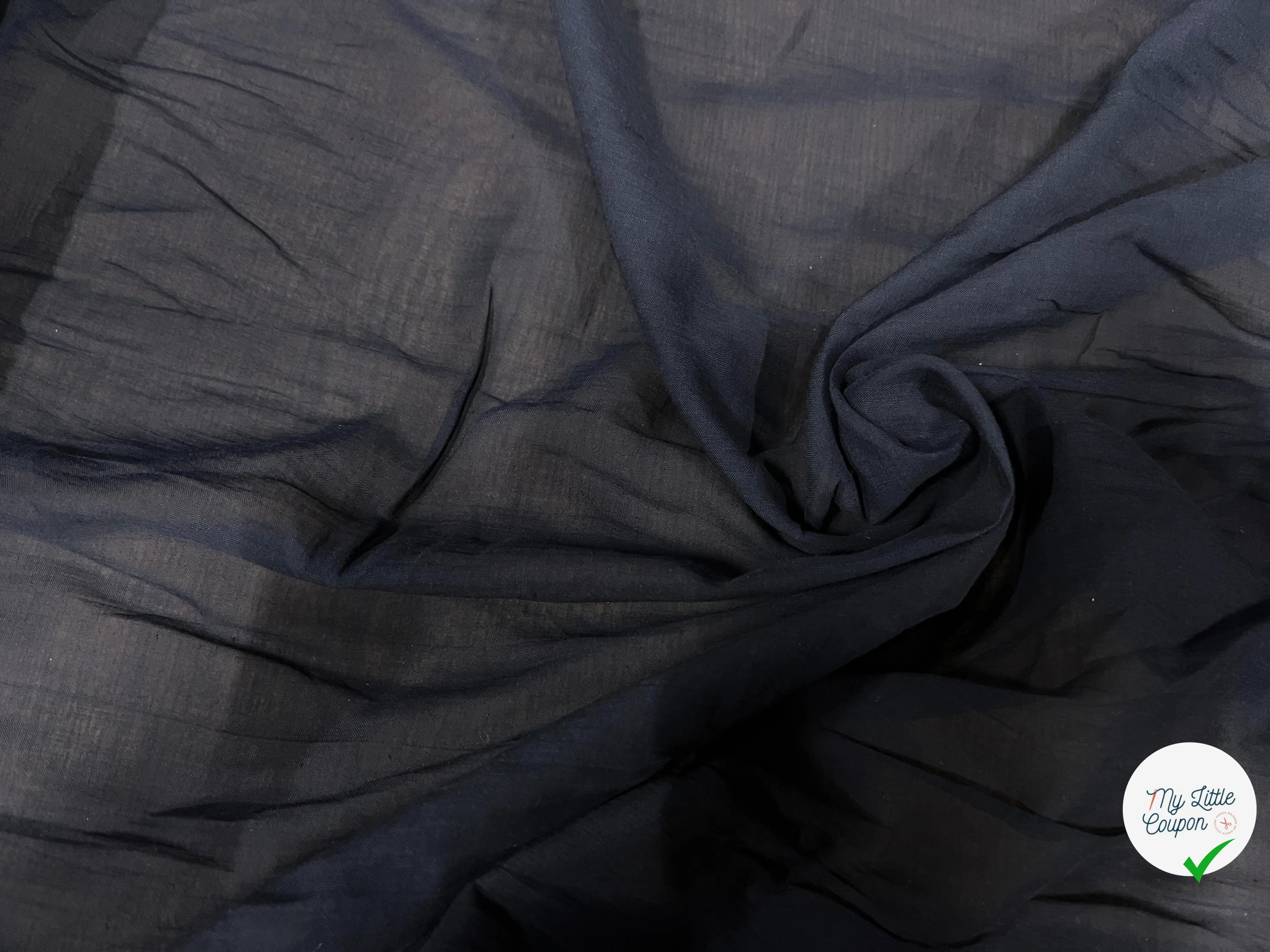 VELO IN COTONE BLU NOTTE 150CM - My Little Coupon