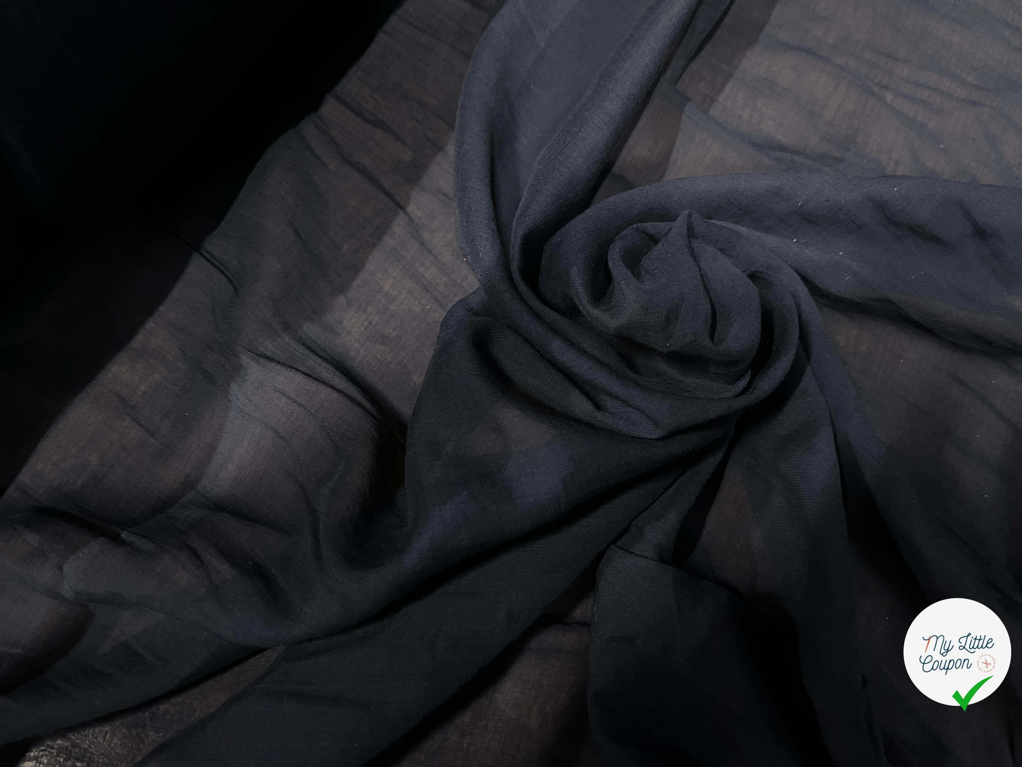 VELO IN COTONE BLU NOTTE 150CM - My Little Coupon