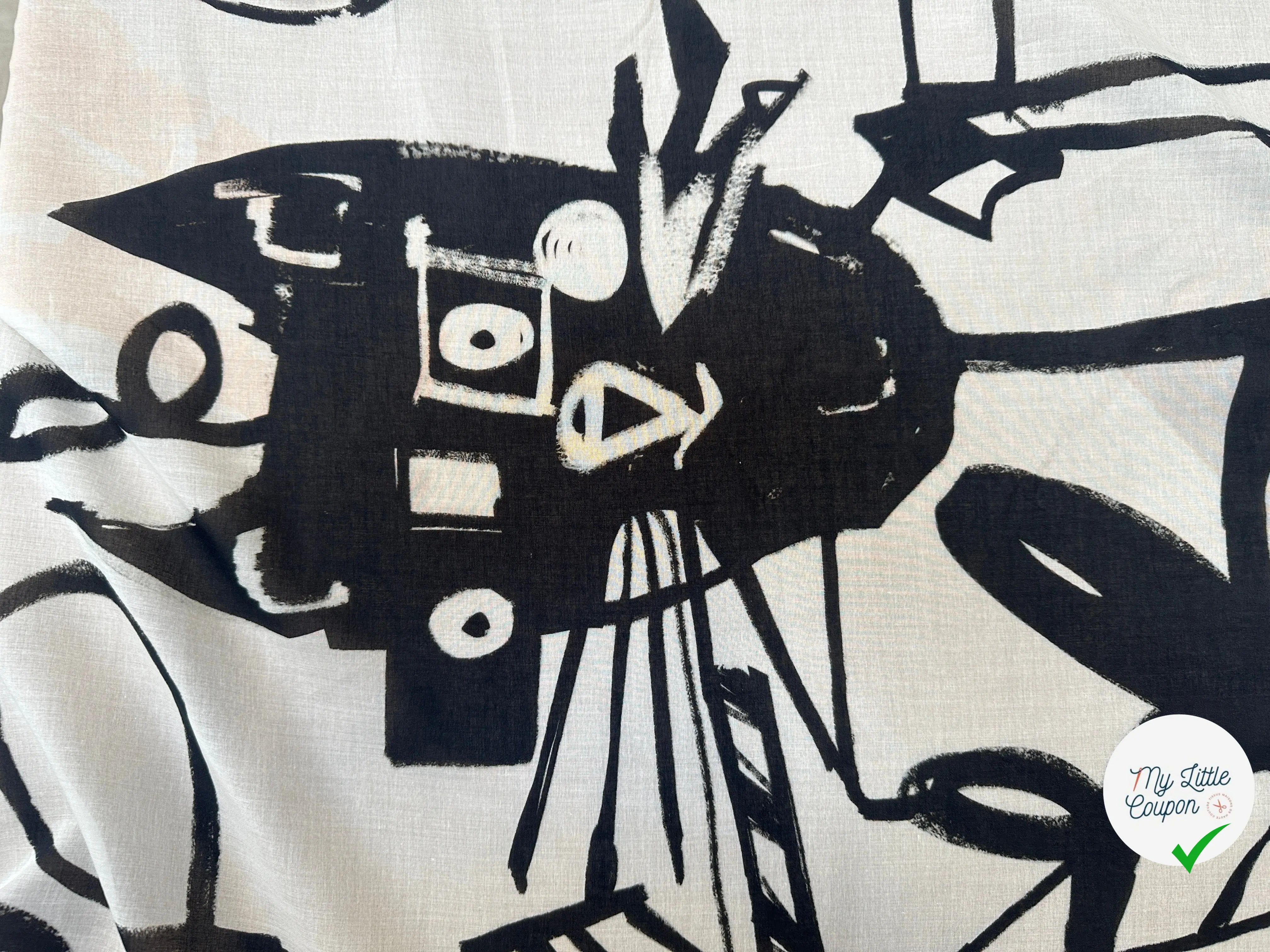 VOILE DE COTON DESSIN D'ENFANTS PRODIGE - My Little Coupon