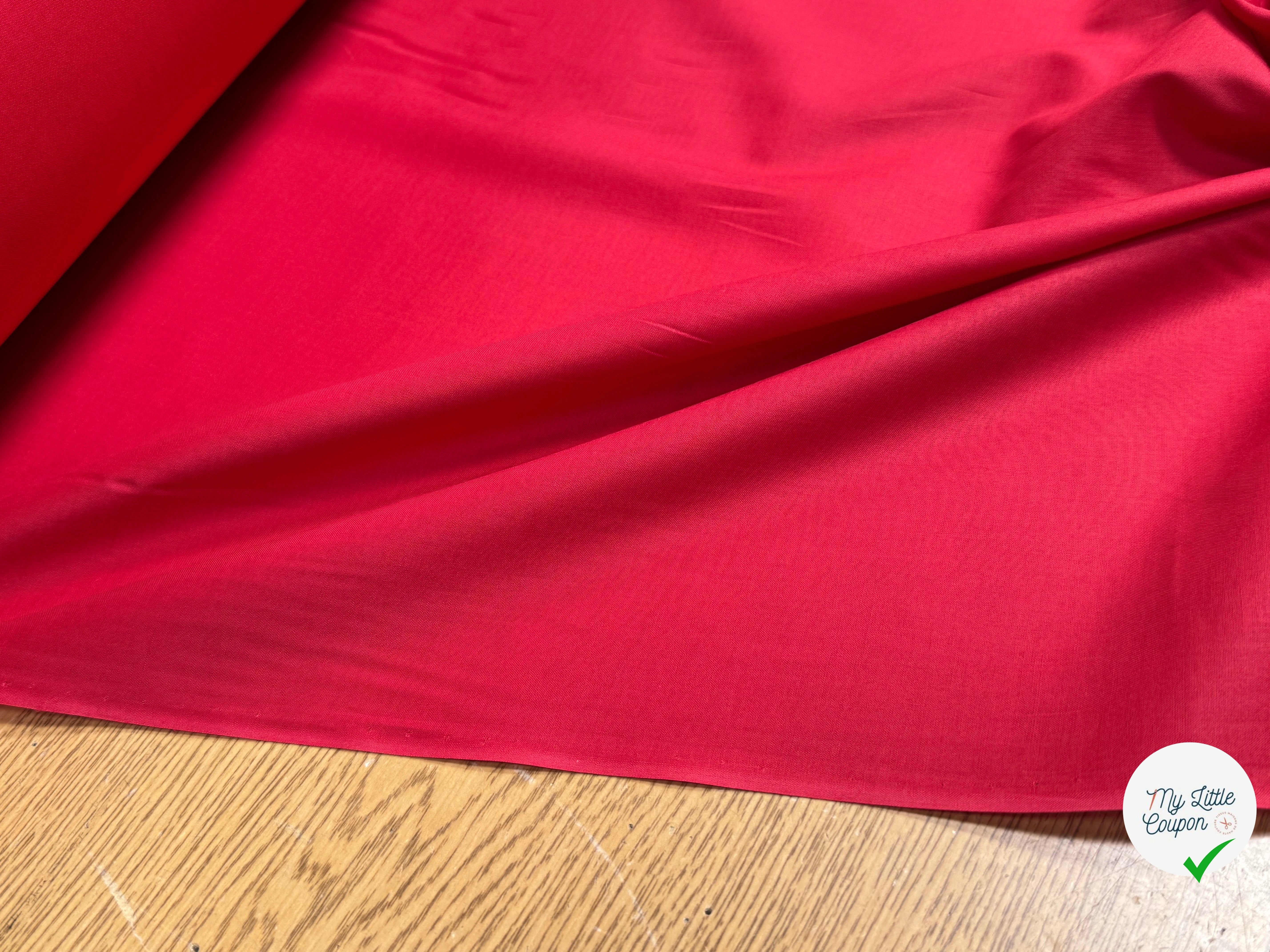 VOILE DE COTON DOUX ULTRA CHIC ROUGE - My Little Coupon