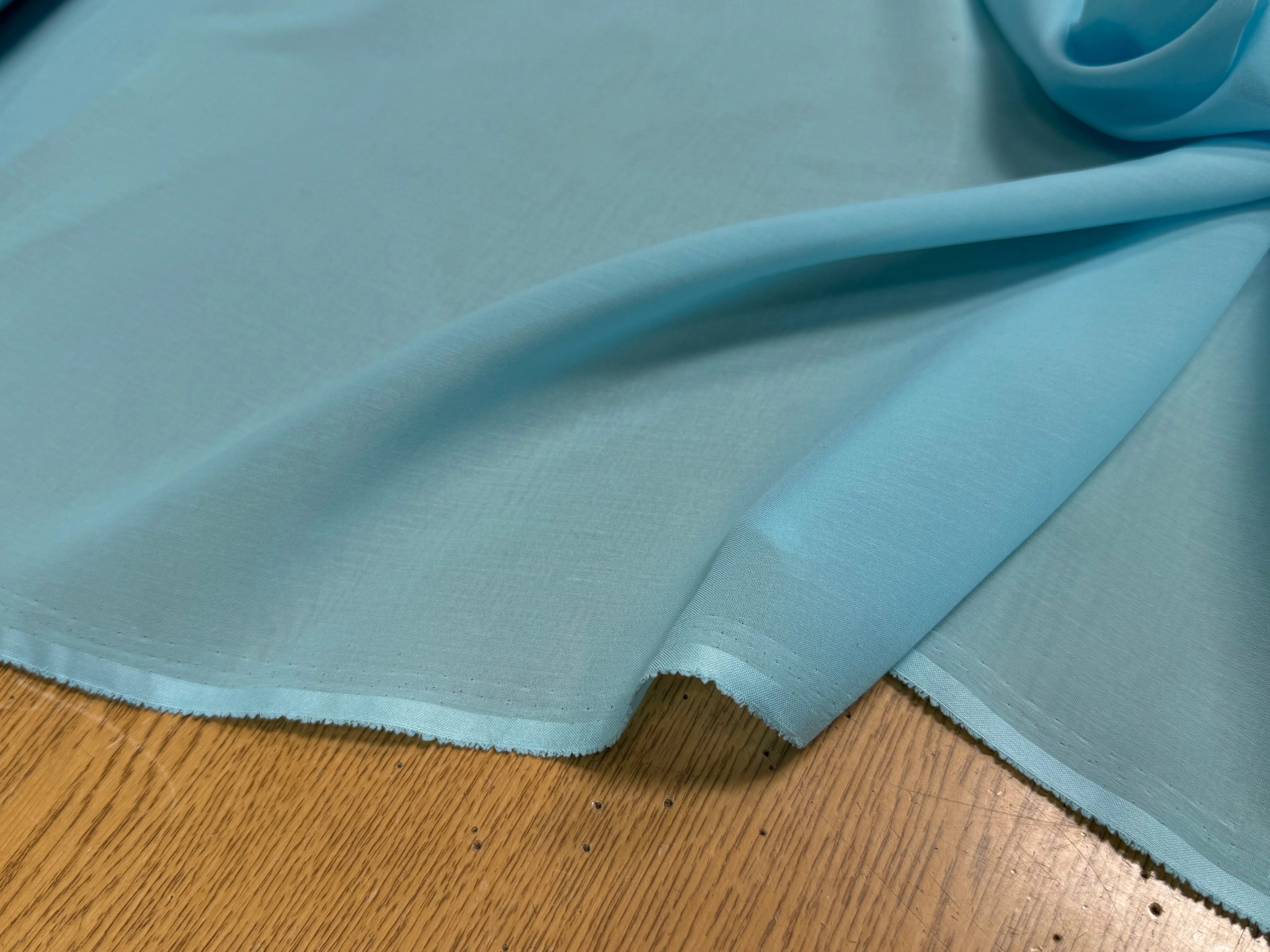 VOILE DE COTON FLUIDE AQUA 80% COTON - My Little Coupon