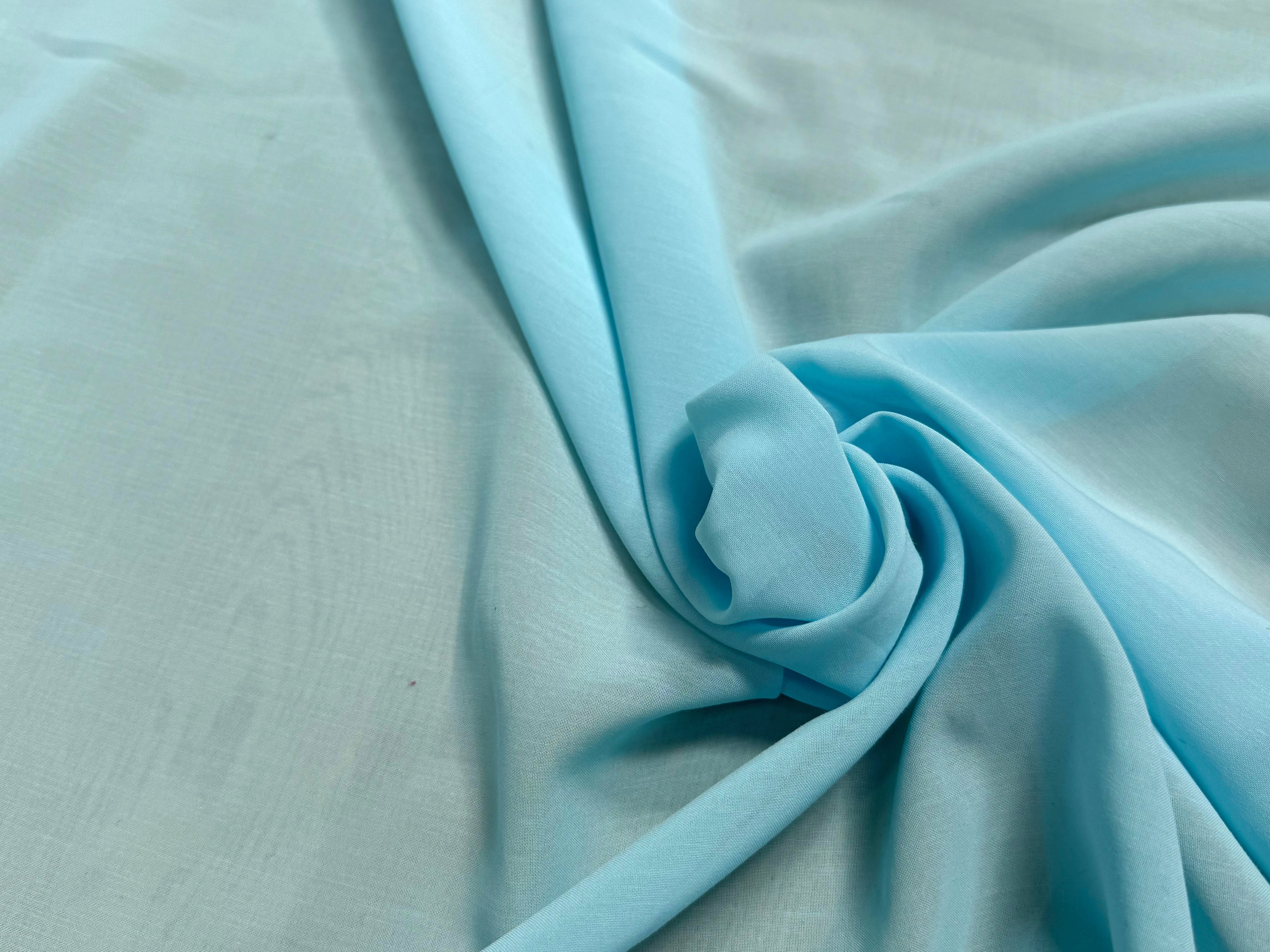 VOILE DE COTON FLUIDE AQUA 80% COTON - My Little Coupon