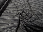 VOILE DE COTON FOND GRIS NAVY MOTIFS BLANC - My Little Coupon