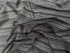 VOILE DE COTON FOND GRIS NAVY MOTIFS BLANC - My Little Coupon
