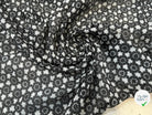 VOILE DE COTON FOND NOIR ETOILE - My Little Coupon