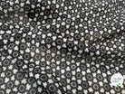 VOILE DE COTON FOND NOIR ETOILE - My Little Coupon