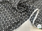 VOILE DE COTON FOND NOIR ETOILE - My Little Coupon