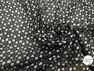 VOILE DE COTON FOND NOIR ETOILE - My Little Coupon