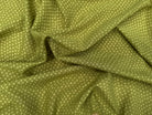 VOILE DE COTON FOND VERT MOTIFS PETITS POIDS - My Little Coupon