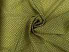 VOILE DE COTON FOND VERT MOTIFS PETITS POIDS - My Little Coupon