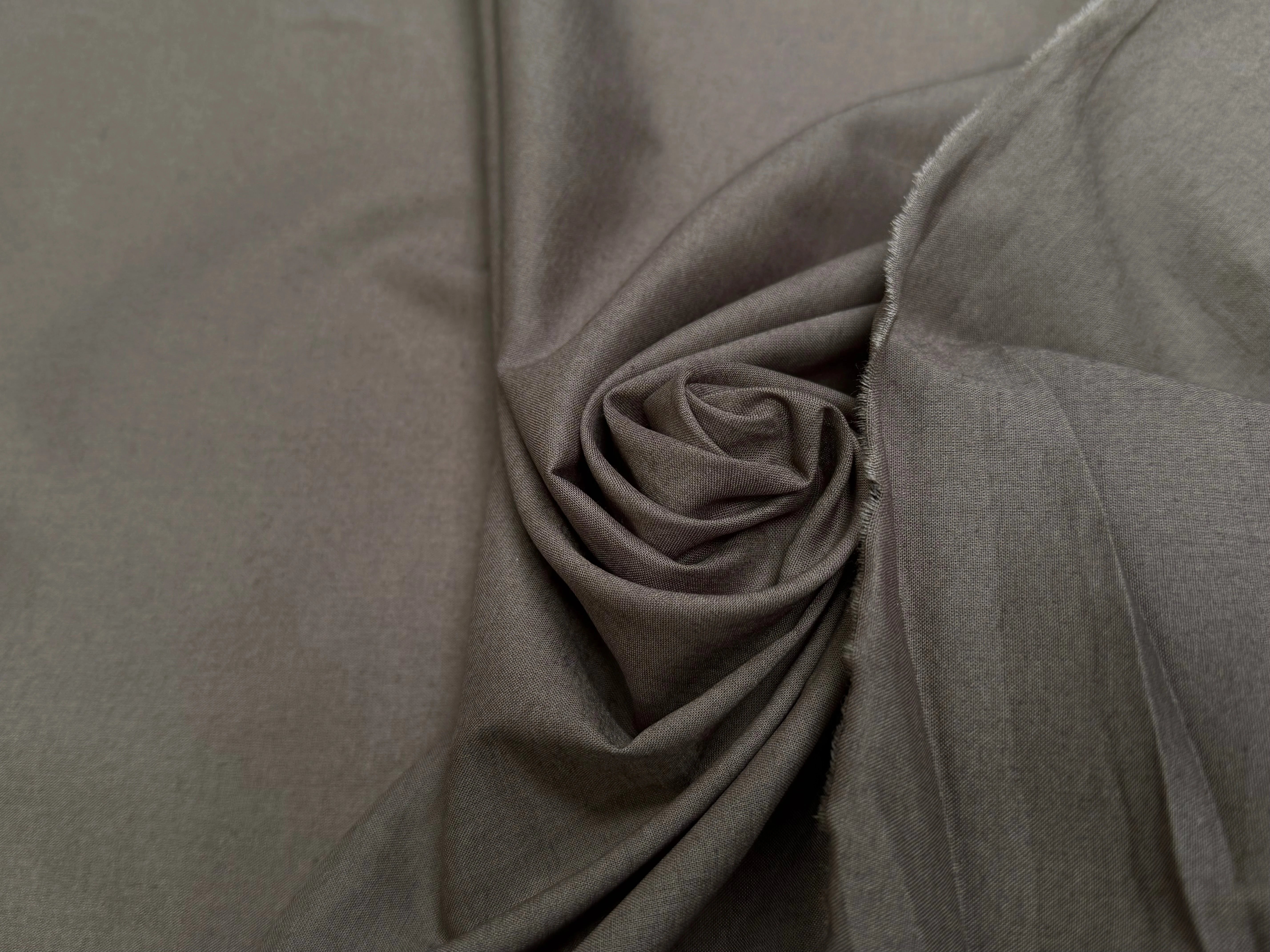 VOILE DE COTON GRIS MARRONNÉ SUBLIME - My Little Coupon