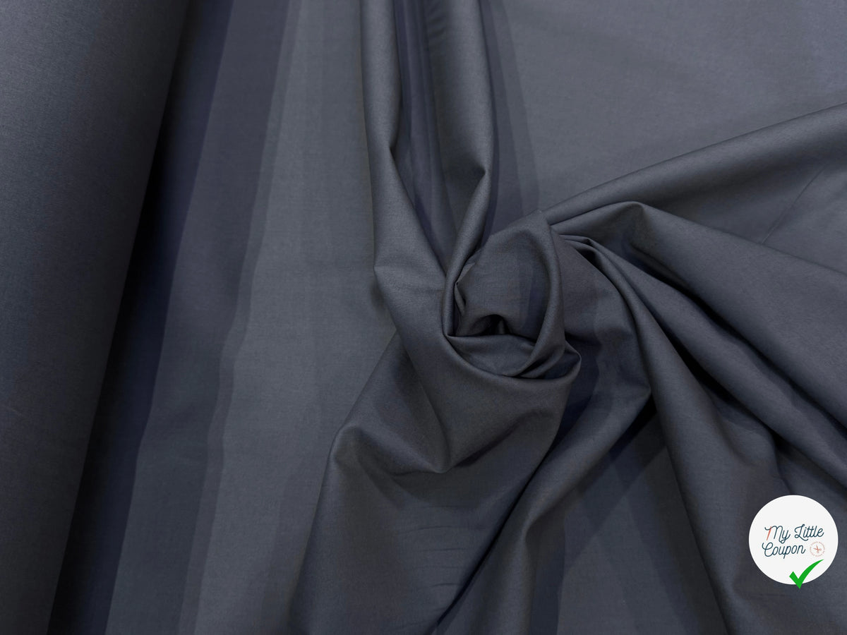 VOILE DE COTON GRIS QUALITÉ PREMIUM 100% COTON - My Little Coupon