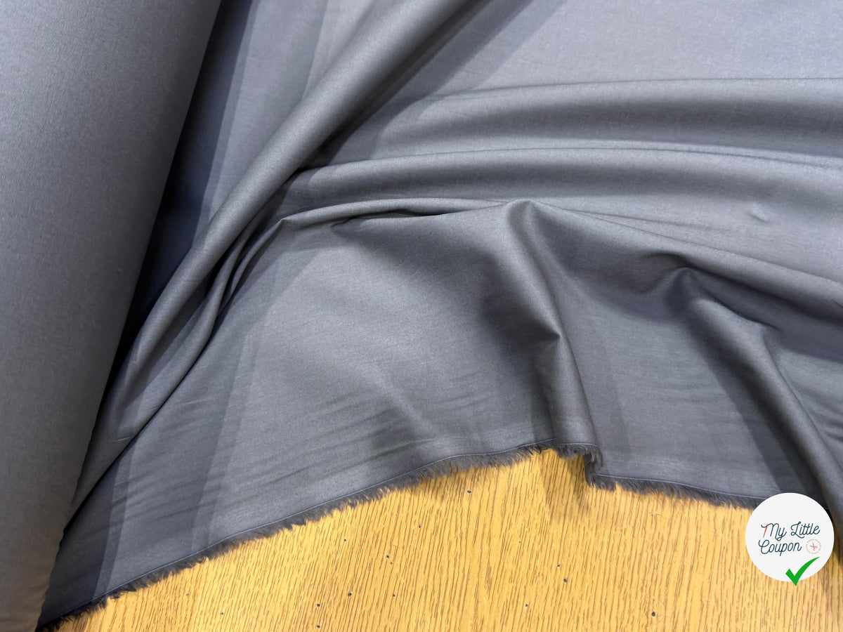 VOILE DE COTON GRIS QUALITÉ PREMIUM 100% COTON - My Little Coupon