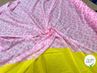 VOILE DE COTON LEGEREMENT EMERISÉ BASE JAUNE - My Little Coupon