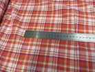VOILE DE COTON MADRAS ROUGE VIOLET - My Little Coupon