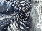 VOILE DE COTON MOTIF TOTEM BLACK, GREY AND WHITE - My Little Coupon