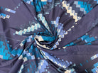 VOILE DE COTON ORIGAMI DE COULEUR FOND BLEU - My Little Coupon