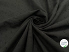 VOILE DE COTON PLUMETIS NOIR - My Little Coupon - tissu - coudre