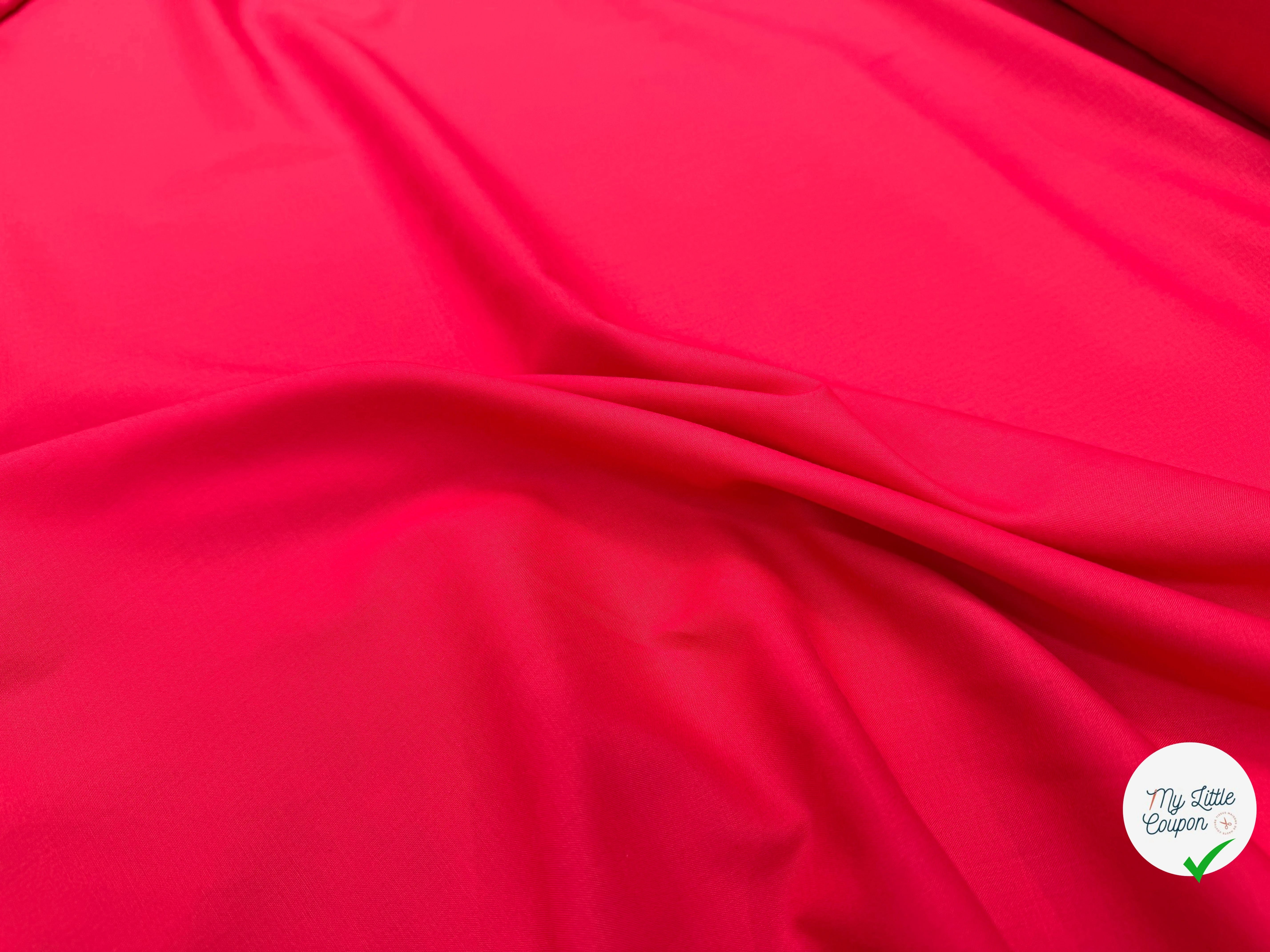 VOILE DE COTON ROUGE BELLE DENSITÉ - My Little Coupon