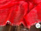 VOILE DE COTON ROUGE BLANC - My Little Coupon