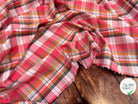VOILE DE COTON TARTAN ROSE 13 - My Little Coupon