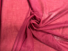 VOILE DE COTON UNI ROUGE BORDEAUX - My Little Coupon