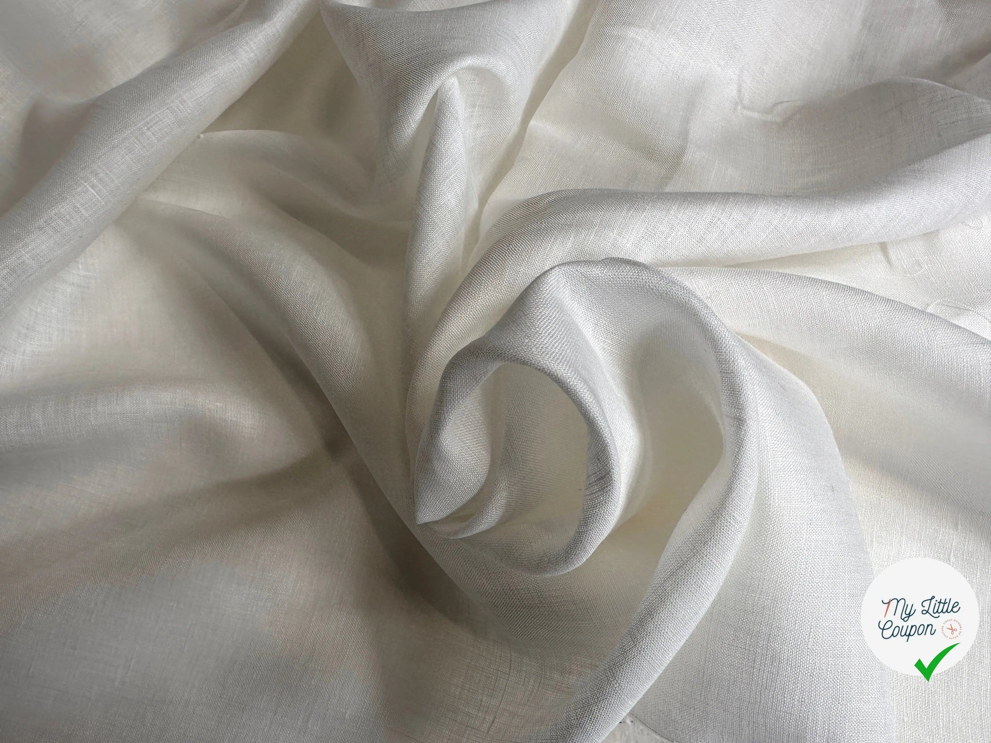 VOILE DE LIN BLANC MSO