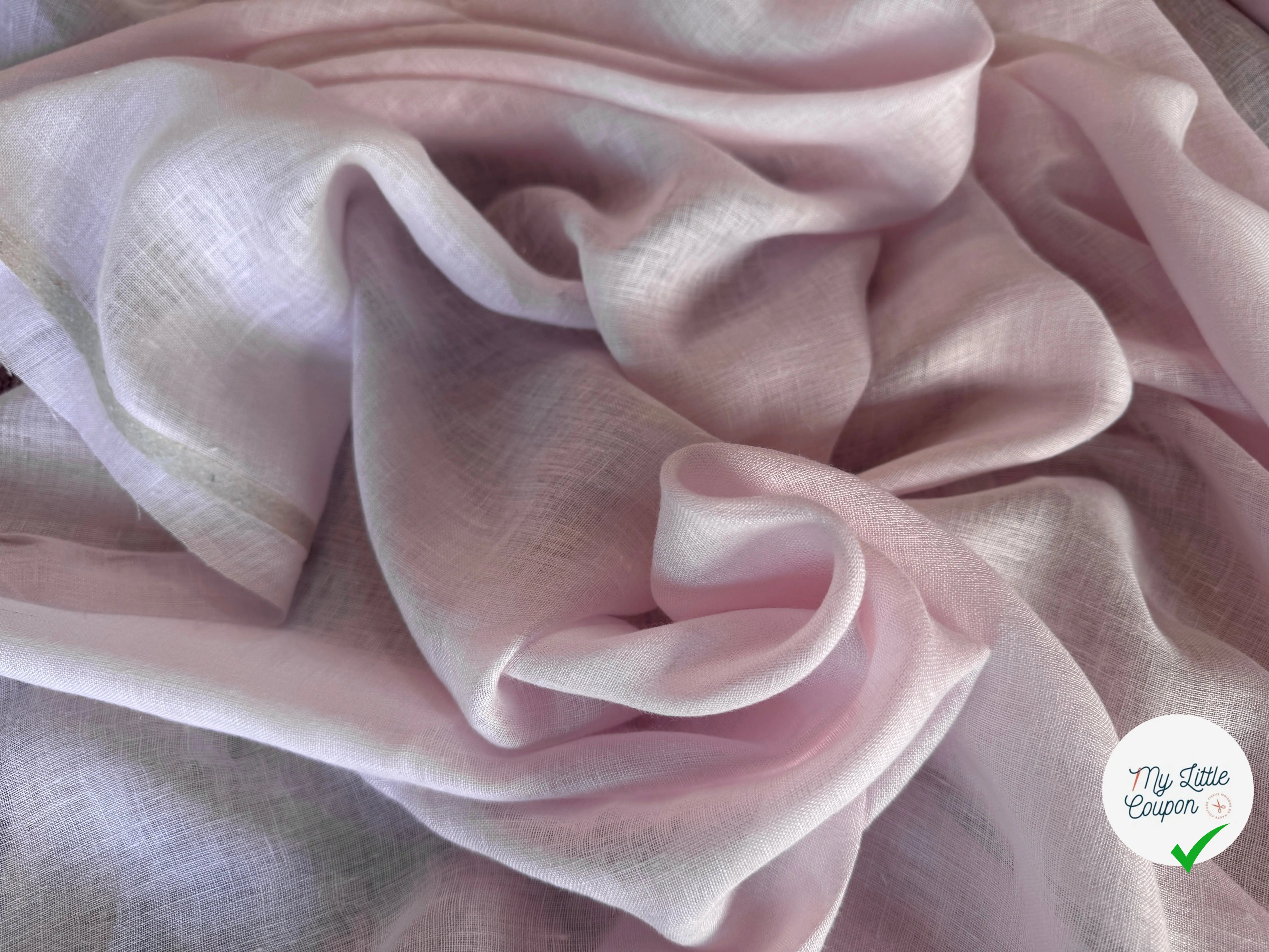 VOILE DE LIN ROSE PÂLE - My Little Coupon