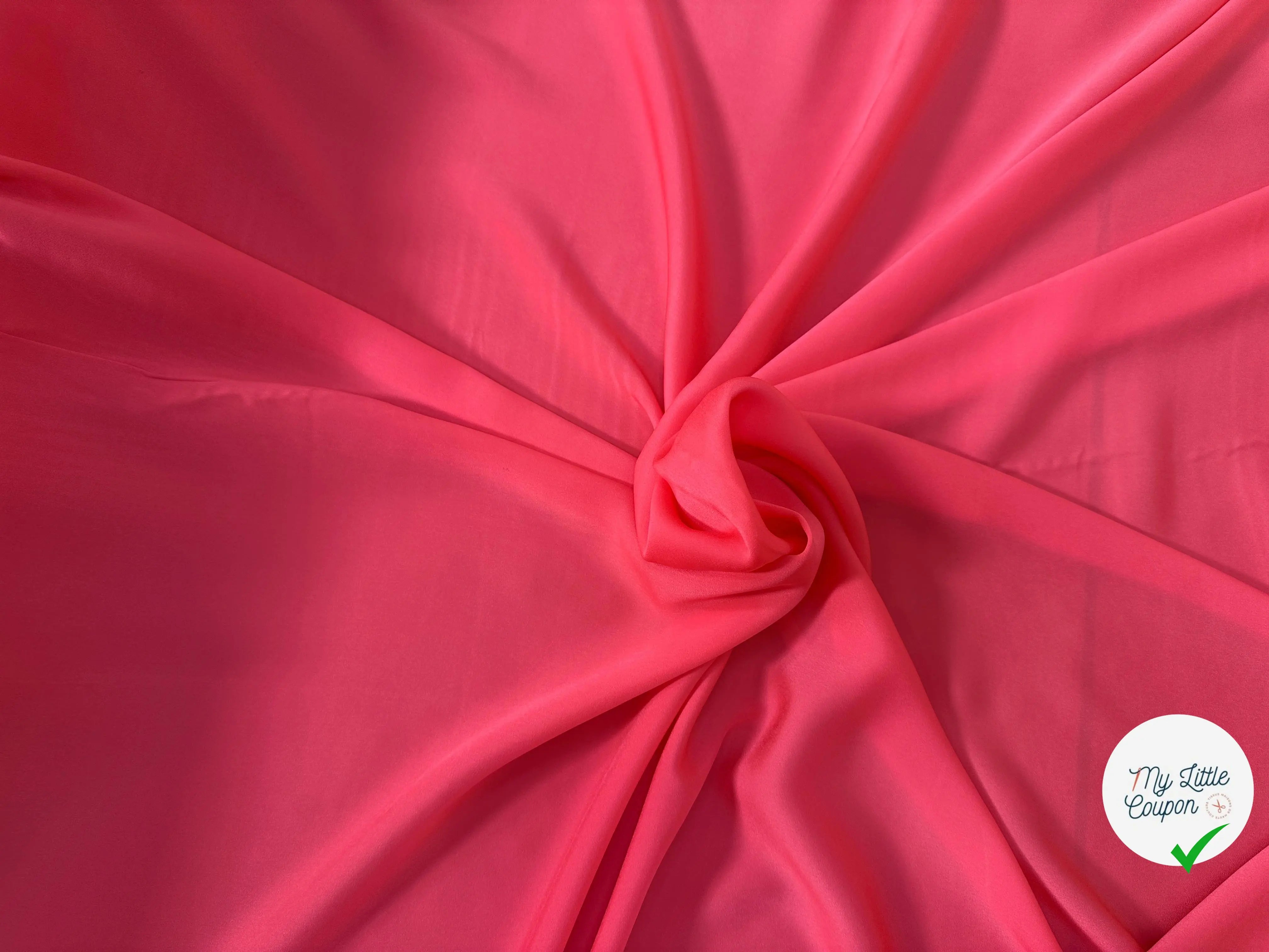VOILE EMERISÉ ROSE TOUCHER DUVETEUX - My Little Coupon