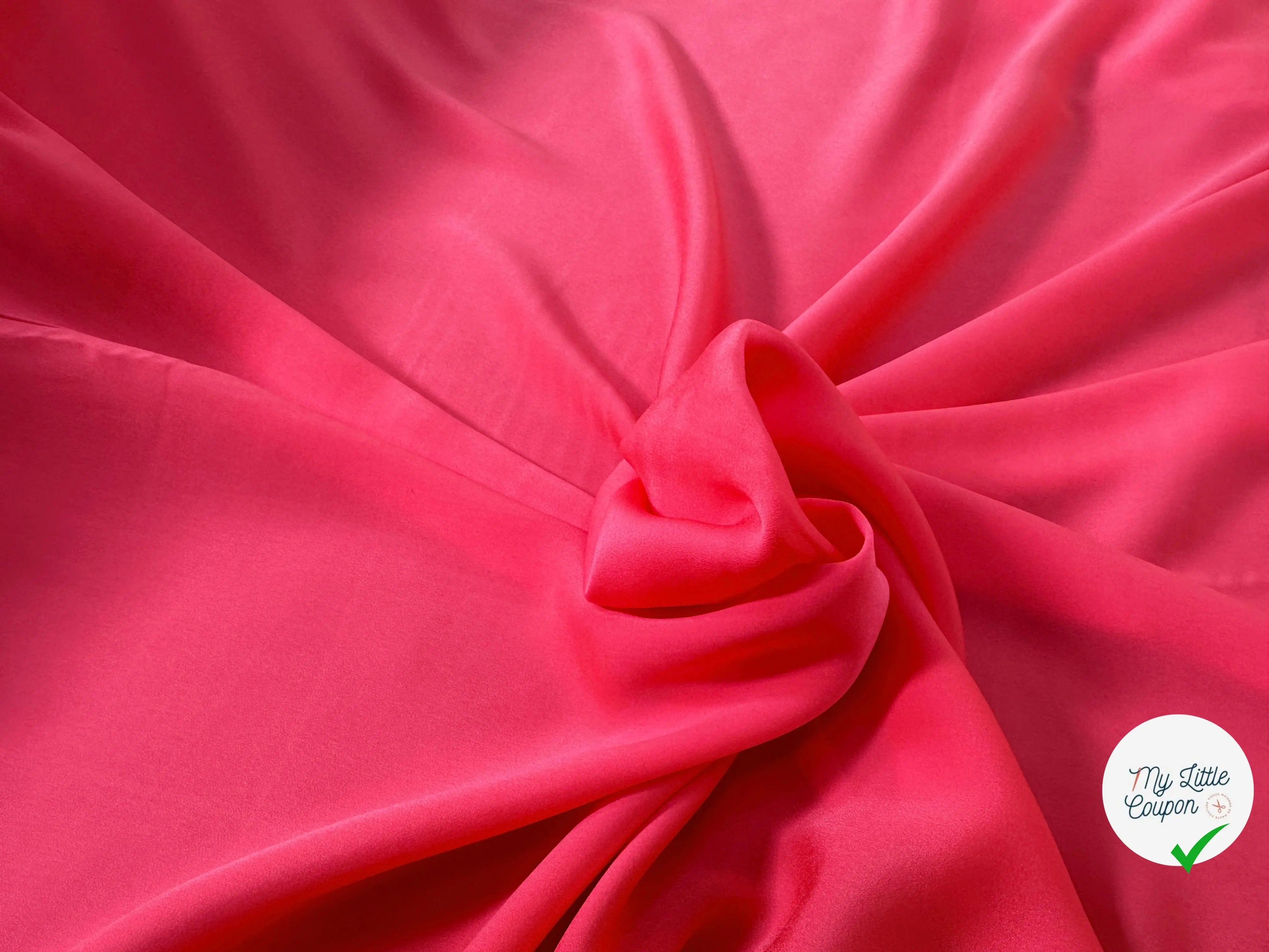 VOILE EMERISÉ ROSE TOUCHER DUVETEUX - My Little Coupon