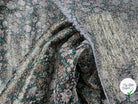 VOILE IMPRIMÉ MÉTALLISÉ OR PETITES FLEURS - My Little Coupon - tissu - coudre