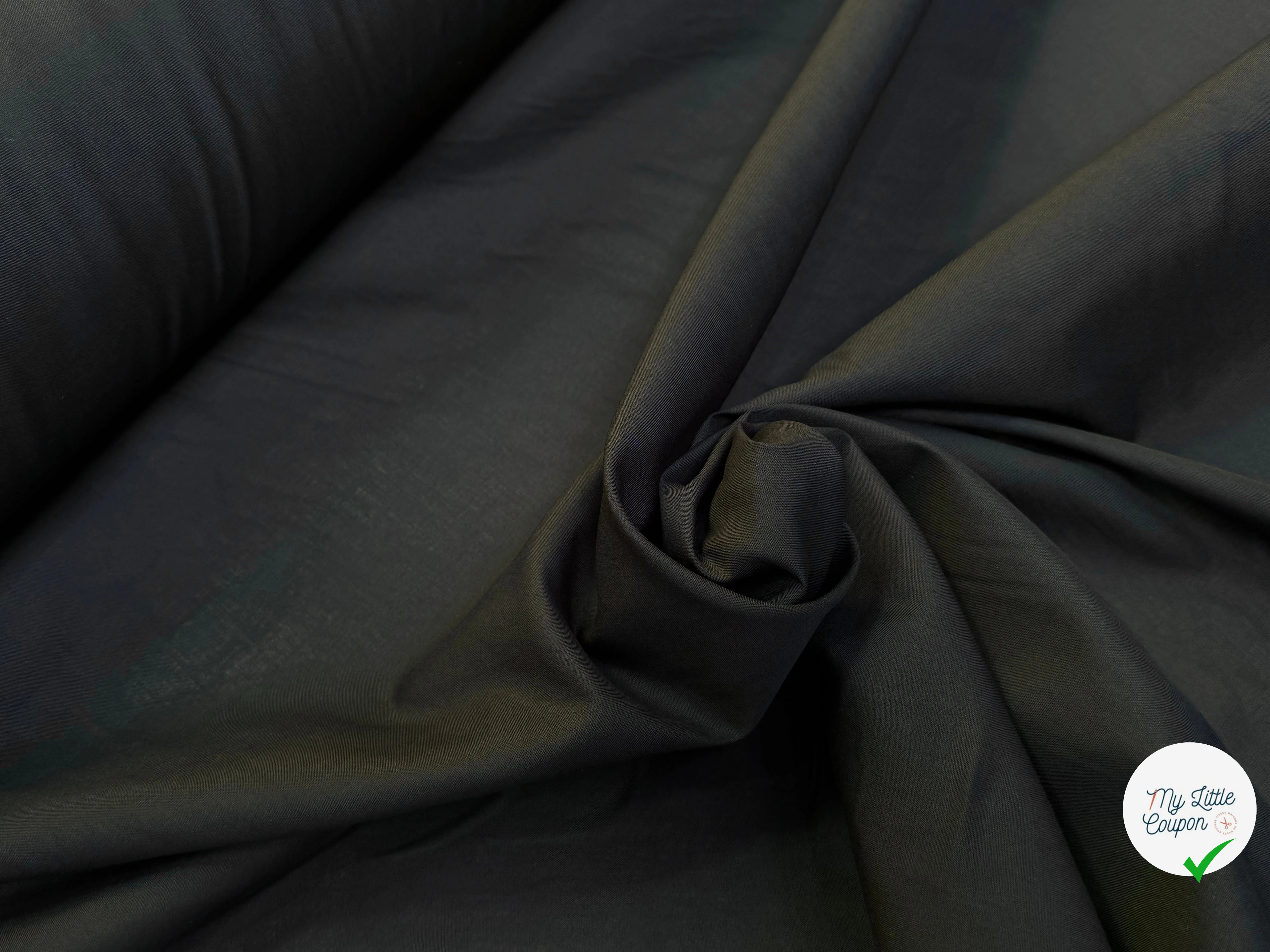 VOILE POLYCOTON NOIR - My Little Coupon