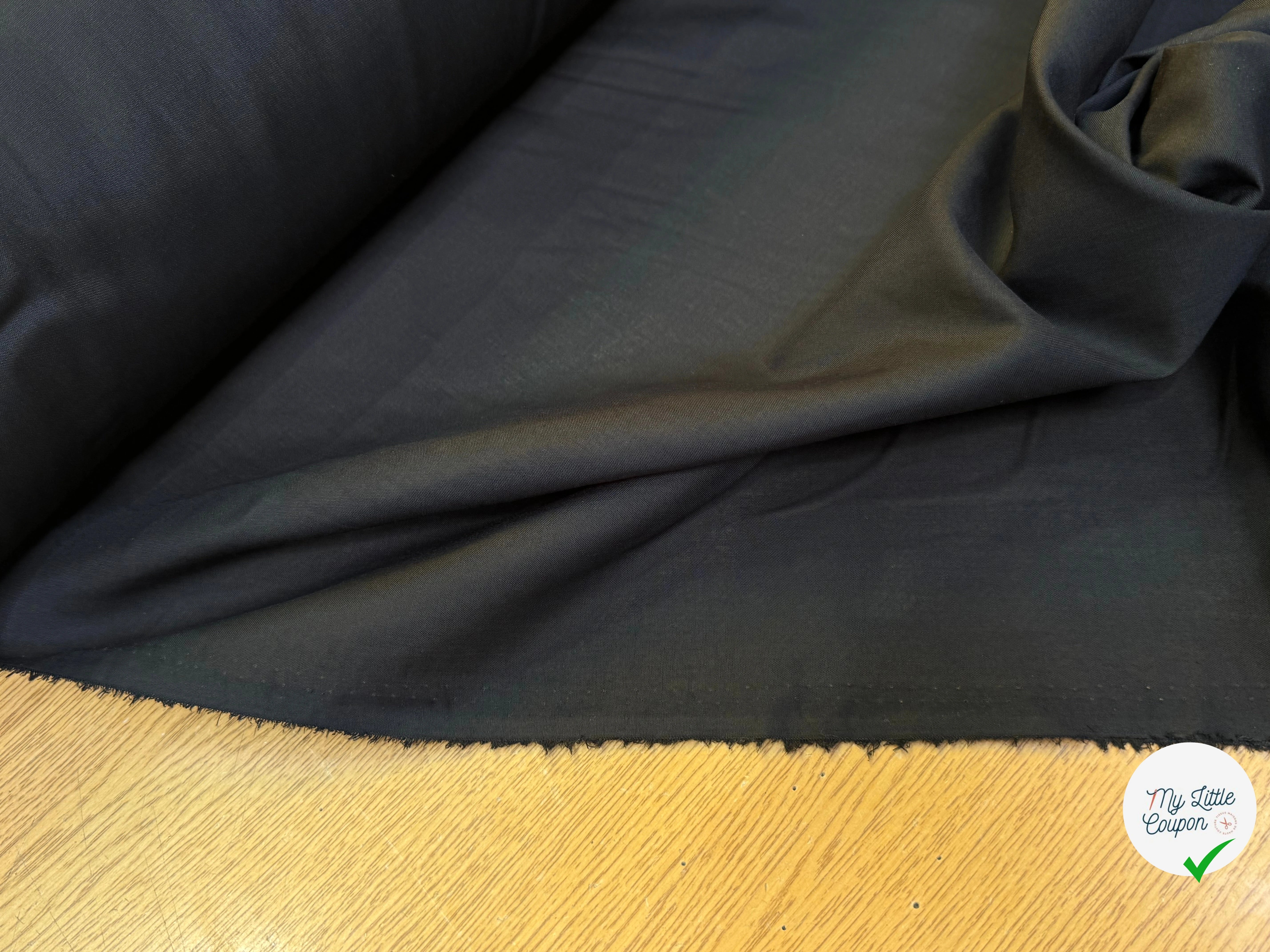 VOILE POLYCOTON NOIR - My Little Coupon