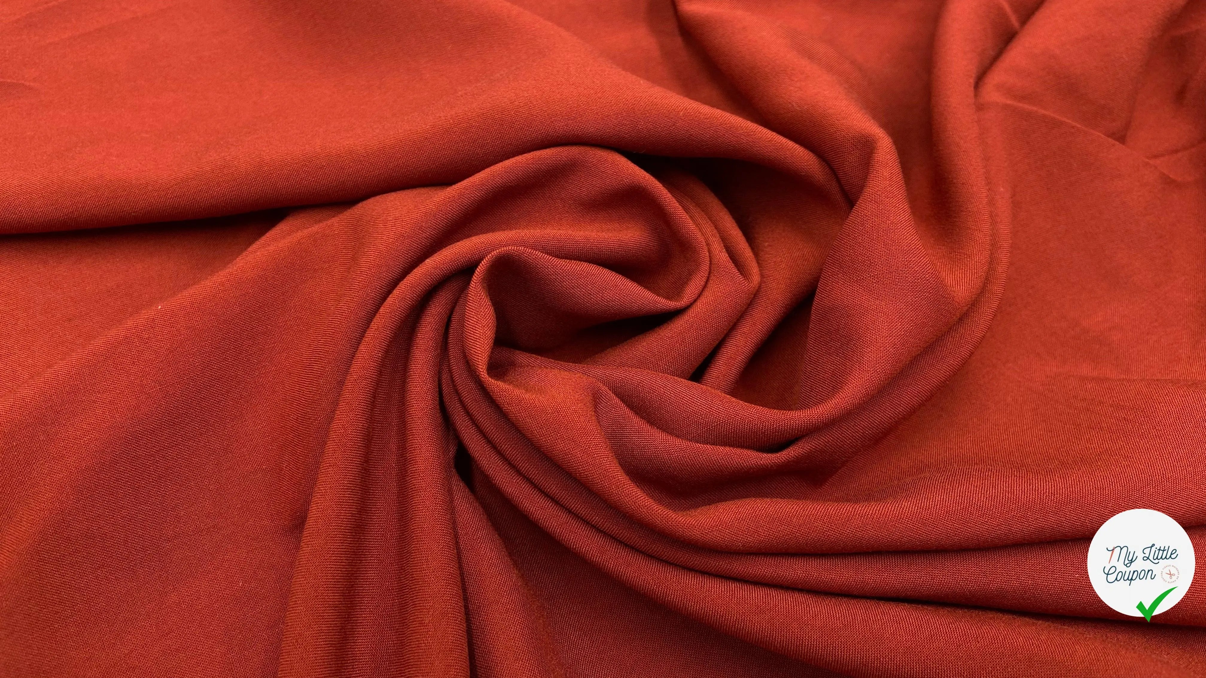 VOILE VISCOSE TERRE DE TOSCANE - My Little Coupon - tissu - coudre