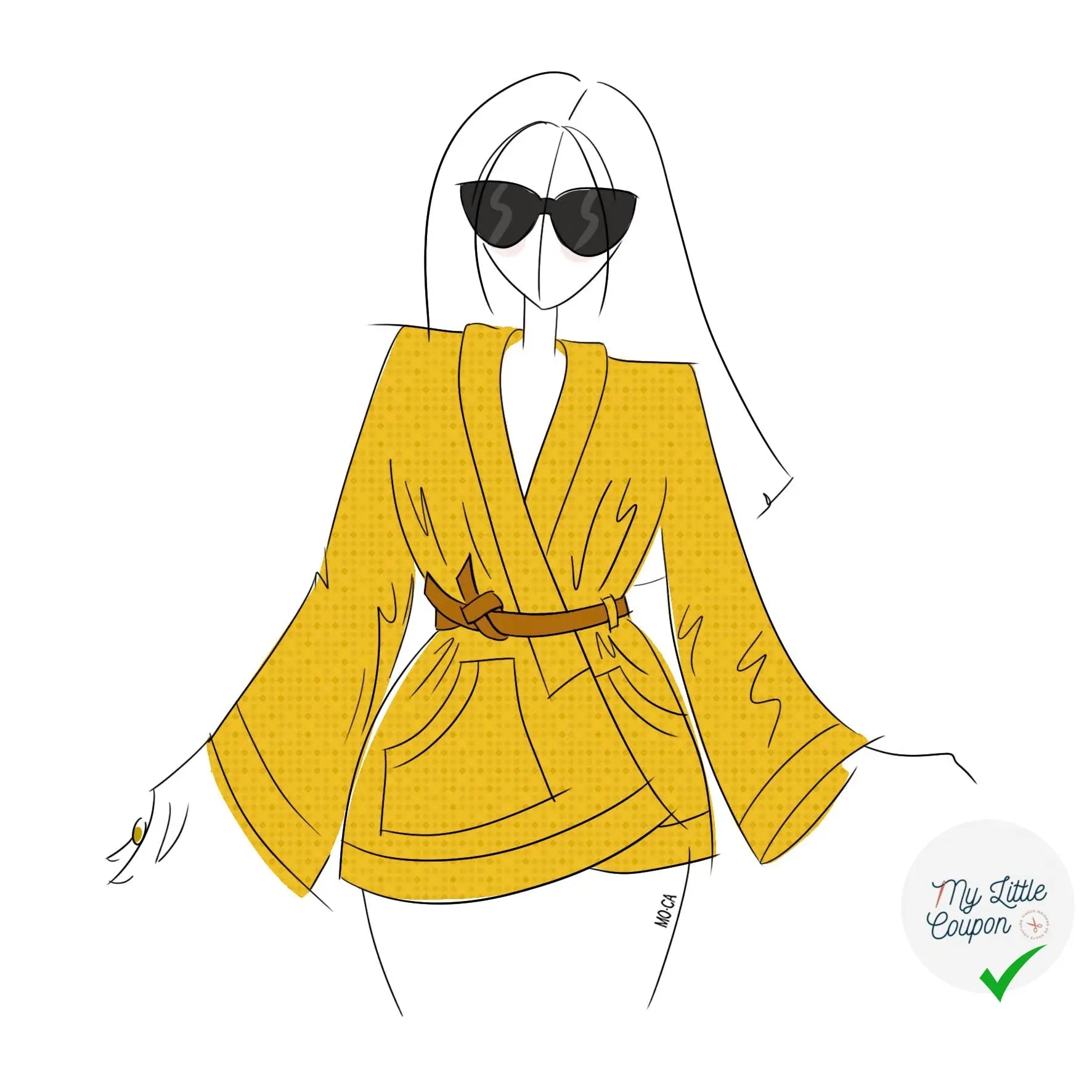 Veste Kimono Hiro - Tailles S à XXL - My Little Coupon