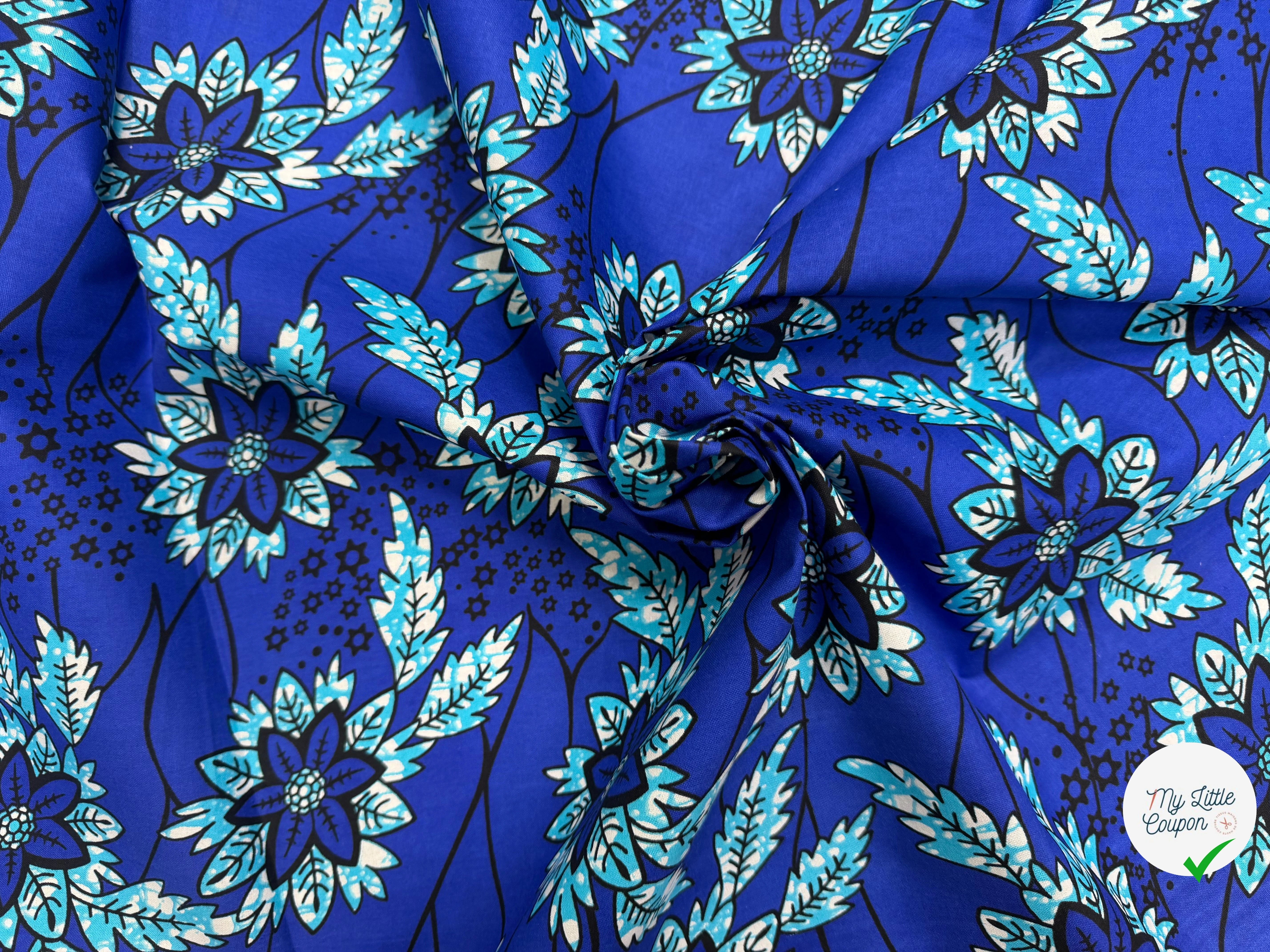 WAX COTON 82104 BLEU 112 CM - My Little Coupon
