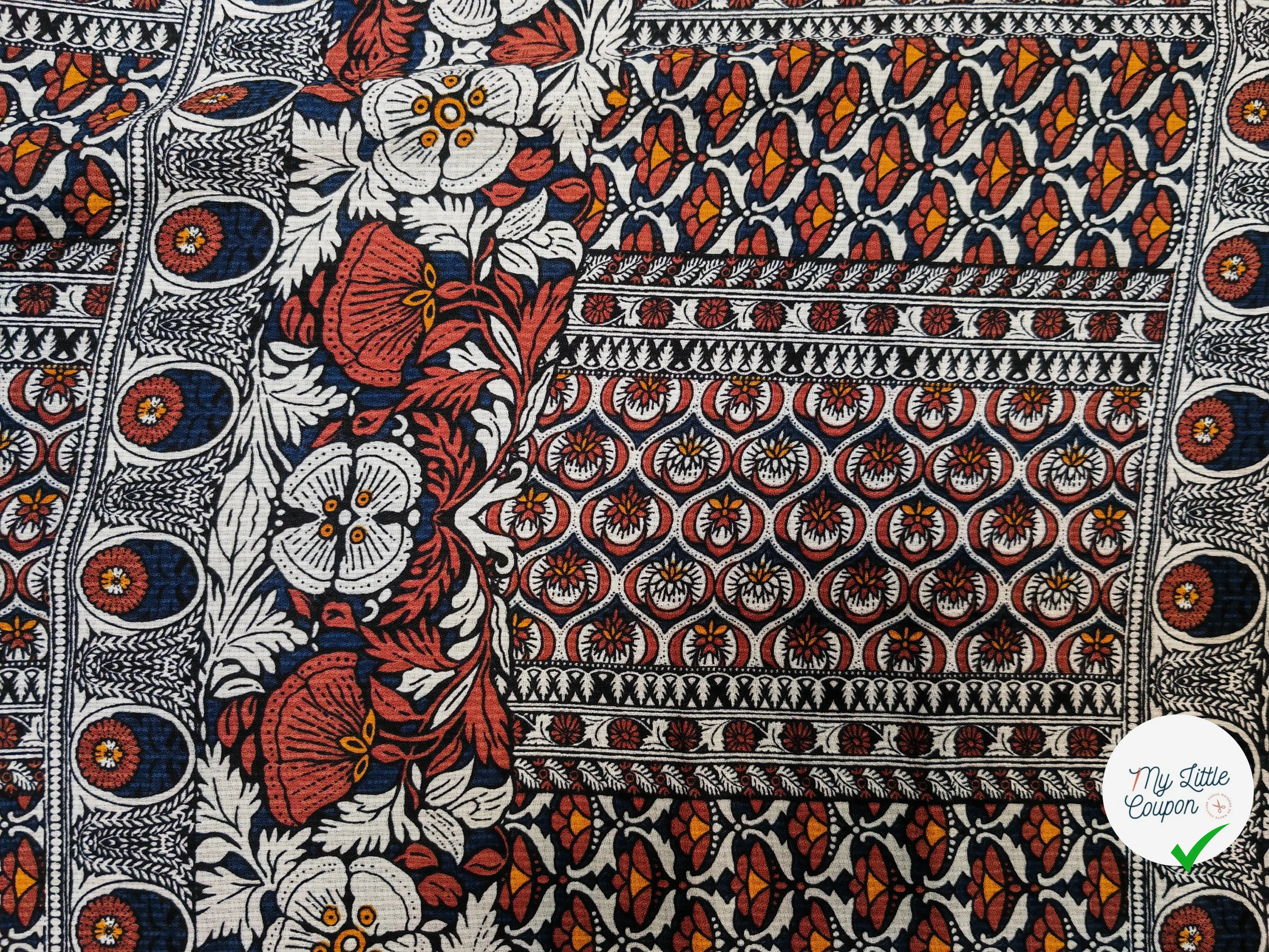 WOOLPEACH BATIK FLORAL MARRON - My Little Coupon