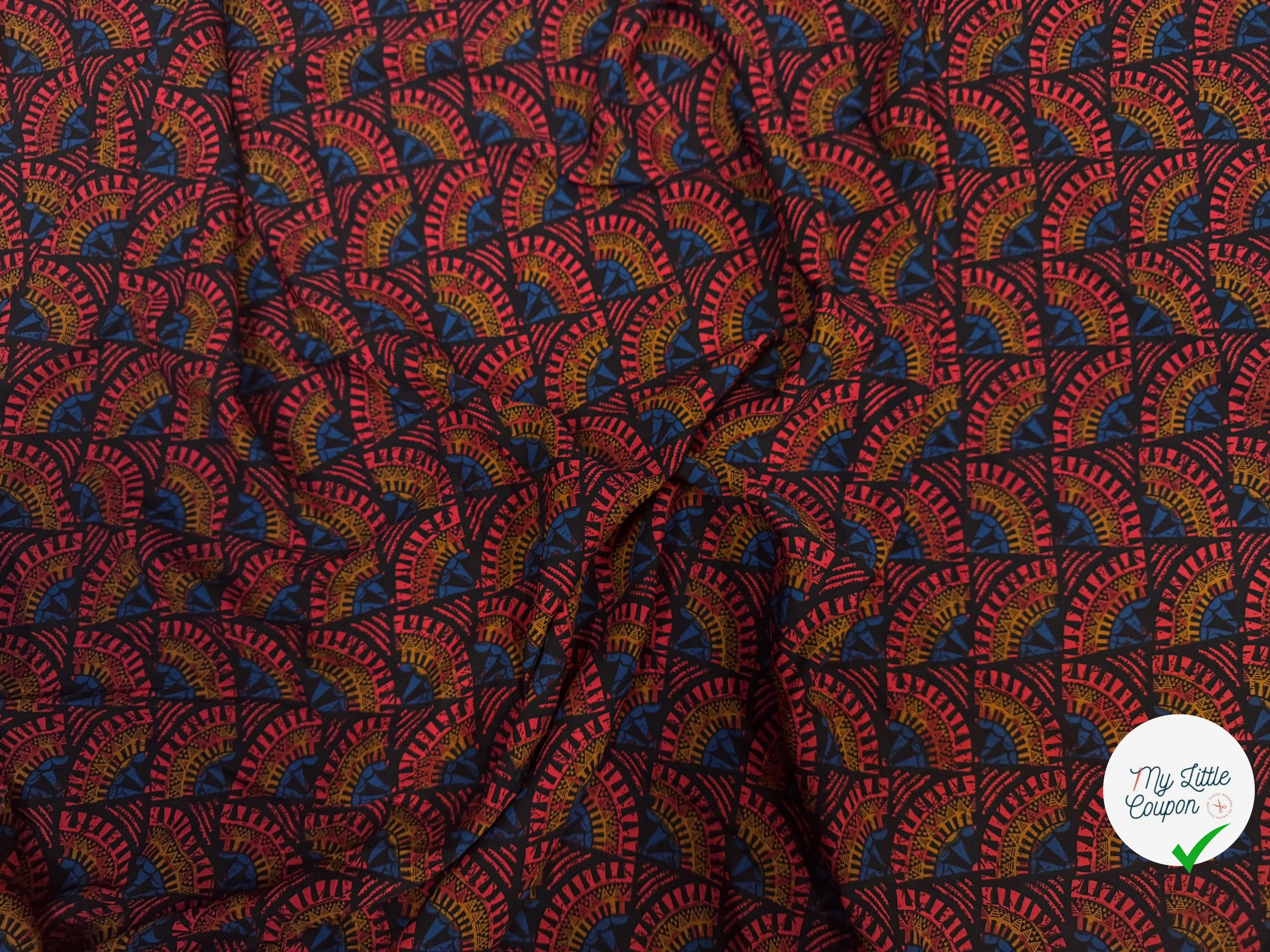 WOOLPEACH ÉVENTAIL VÉGÉTAL ROUGE & BLEU - My Little Coupon