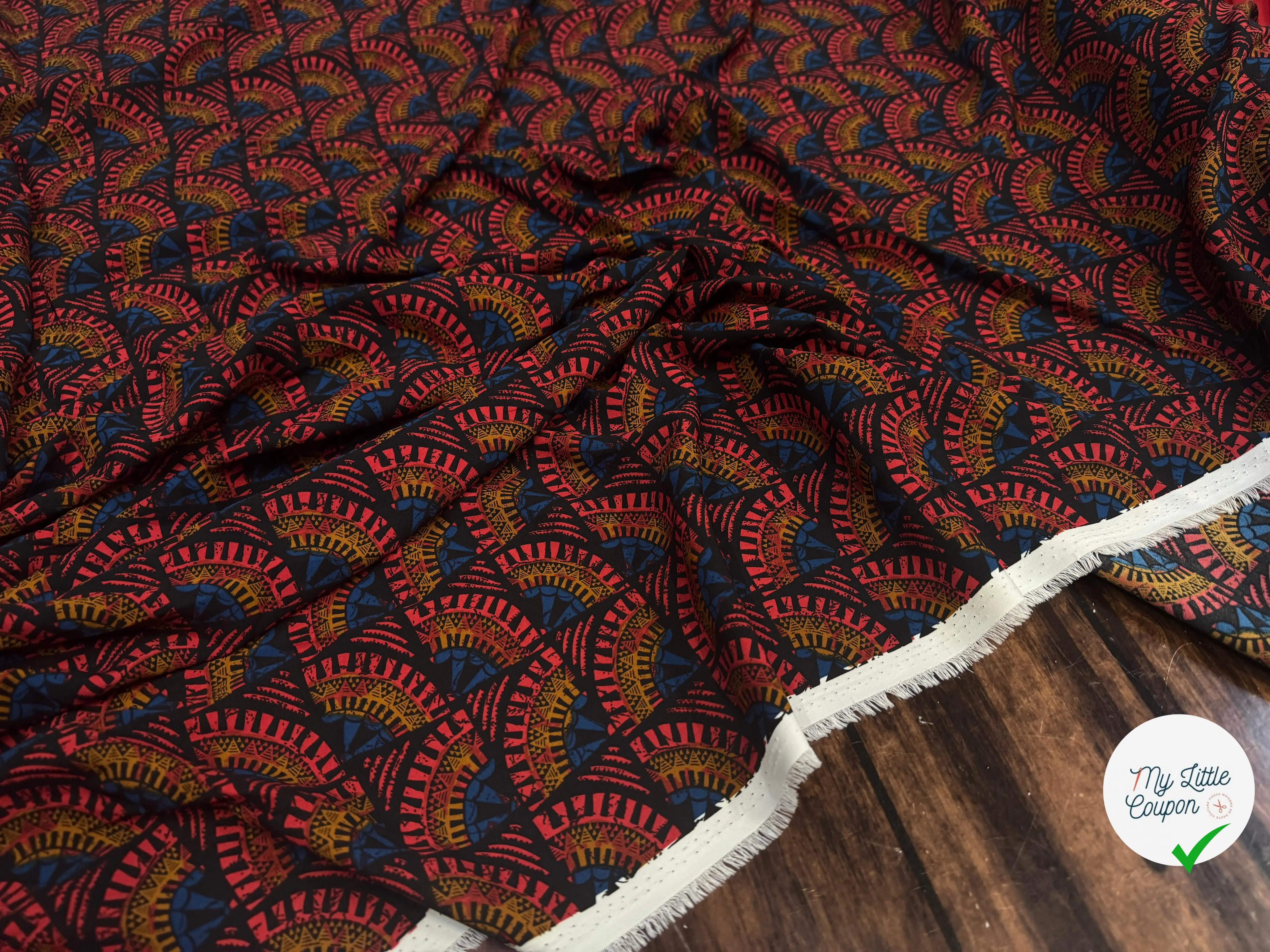 WOOLPEACH ÉVENTAIL VÉGÉTAL ROUGE & BLEU - My Little Coupon