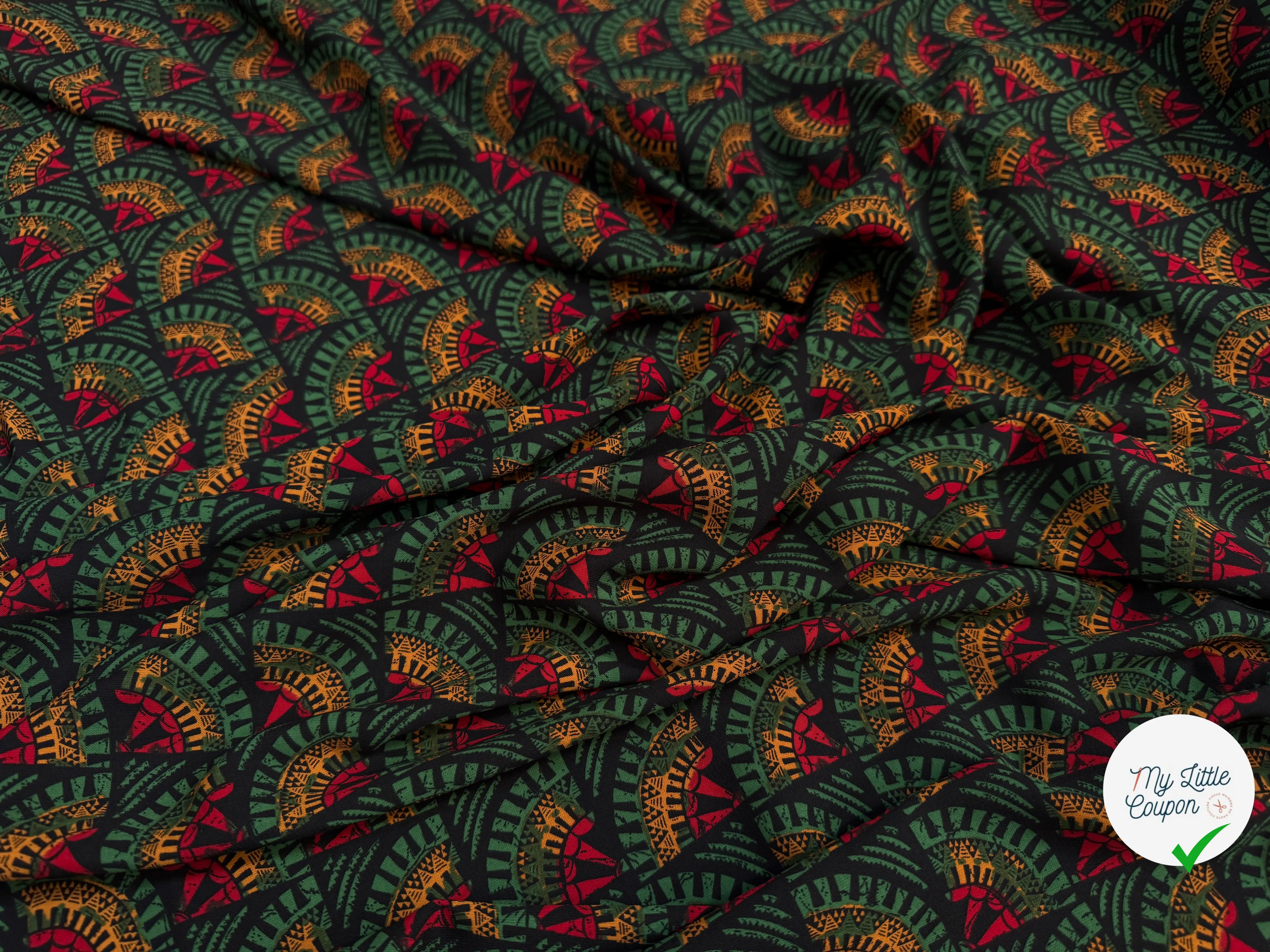 WOOLPEACH ÉVENTAIL VÉGÉTAL VERT & ROUGE - My Little Coupon
