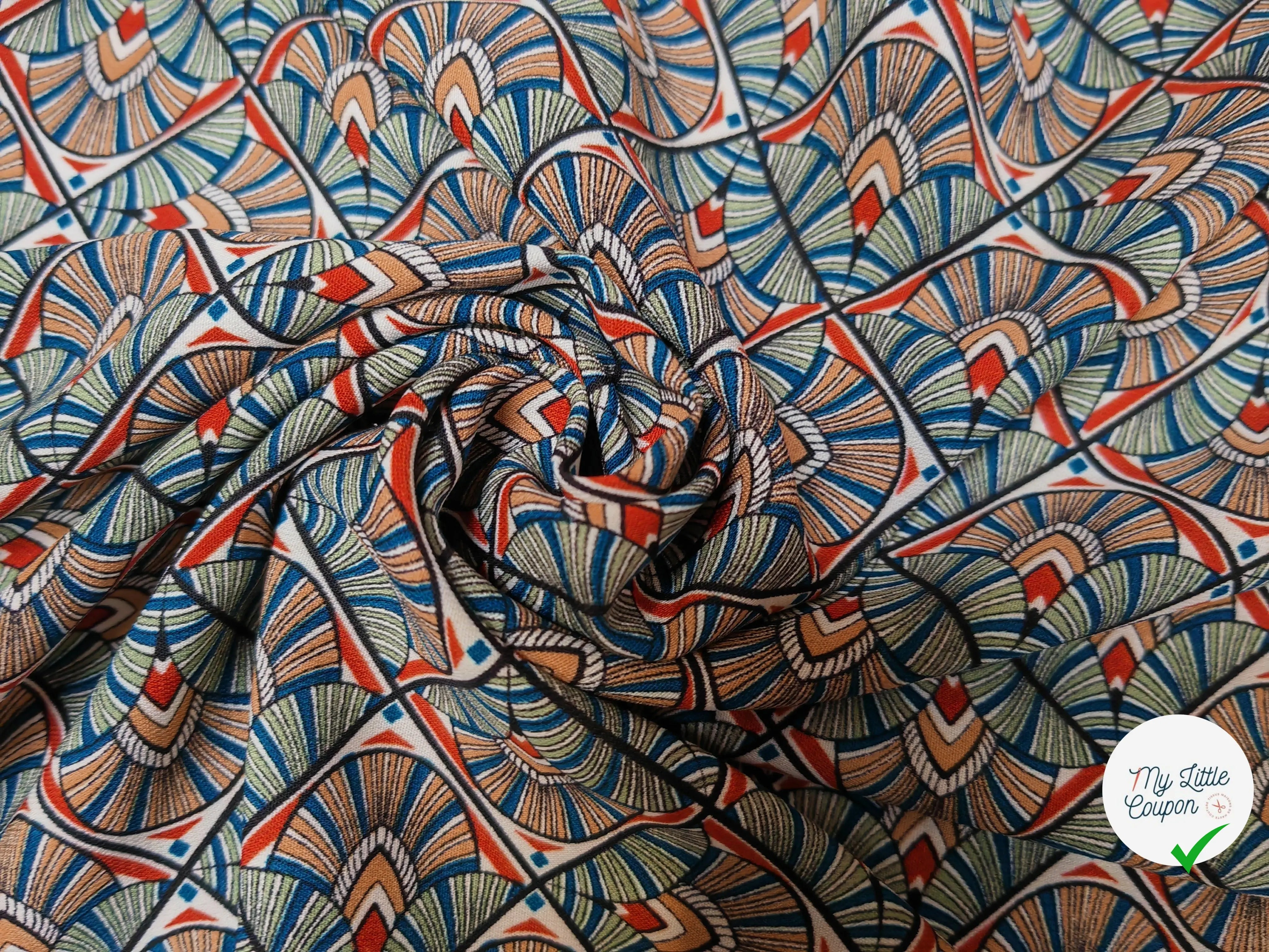 WOOLPEACH FEUILLES COLORÉS DANS LOSANGE AMBIANCE JUNGLE - My Little Coupon
