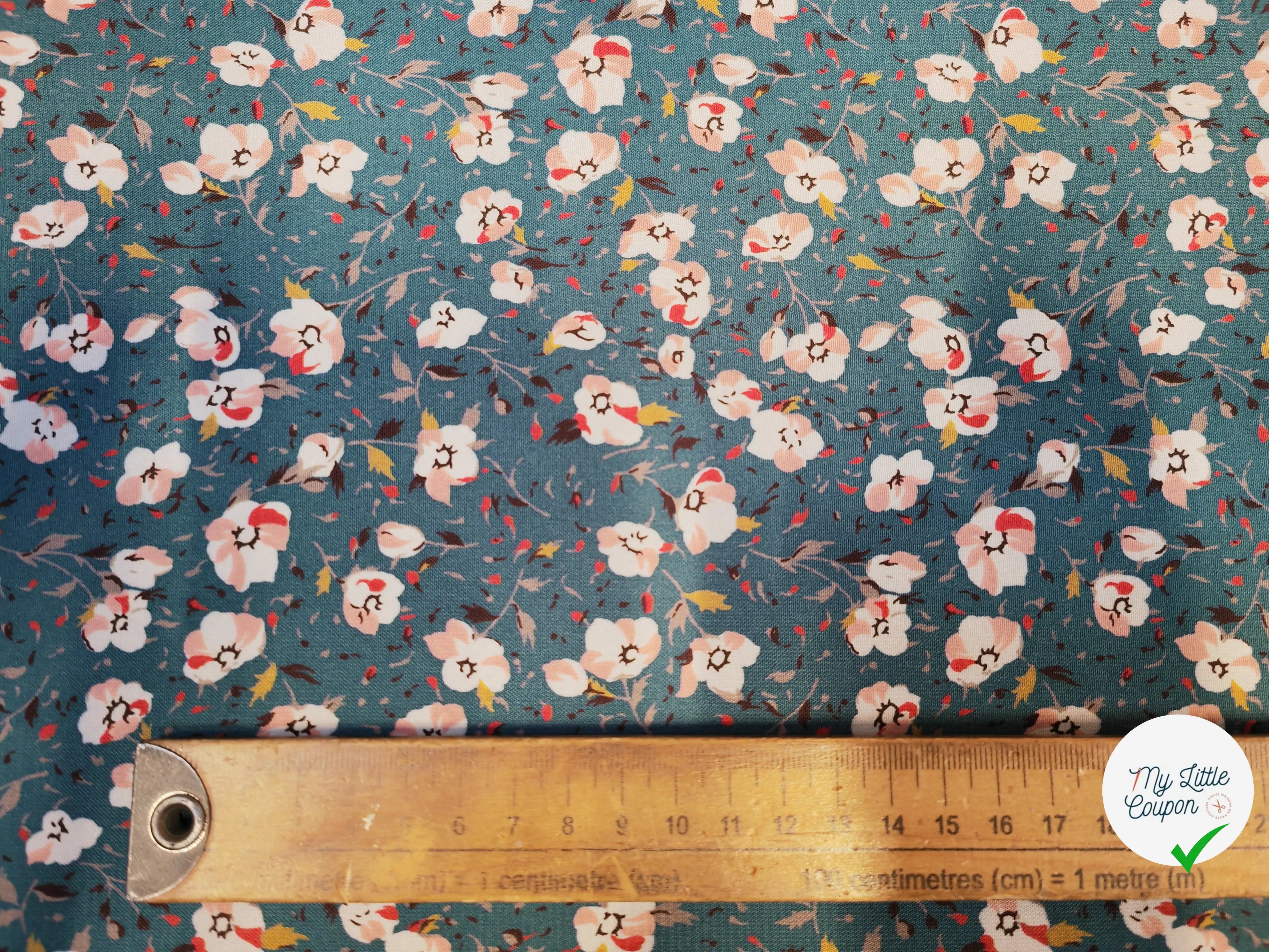 WOOLPEACH FLEURS DE SAKURA FOND BLEU VERT - My Little Coupon