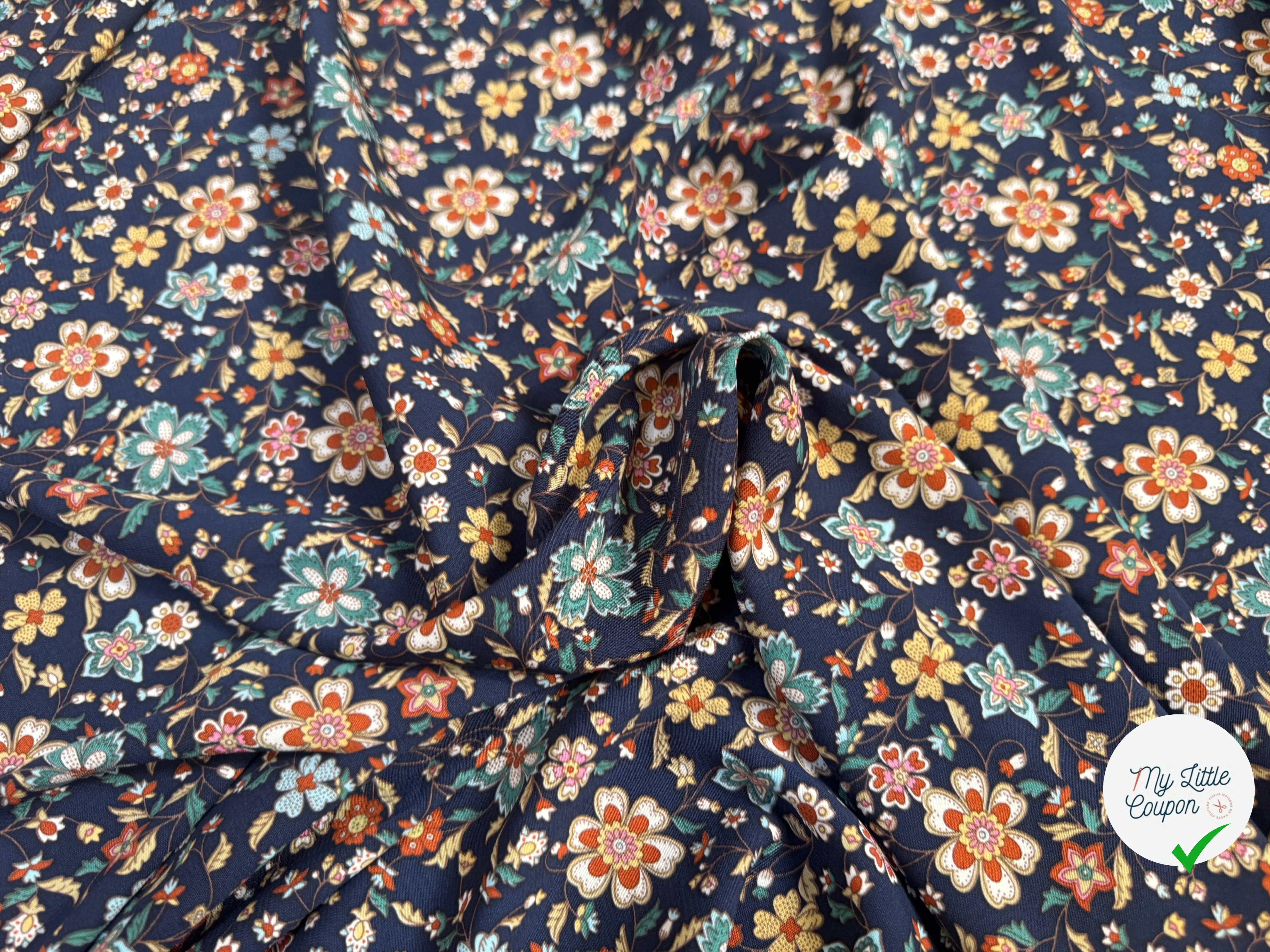 WOOLPEACH FLEURS PORCELAINE FOND BLEU ROI - My Little Coupon