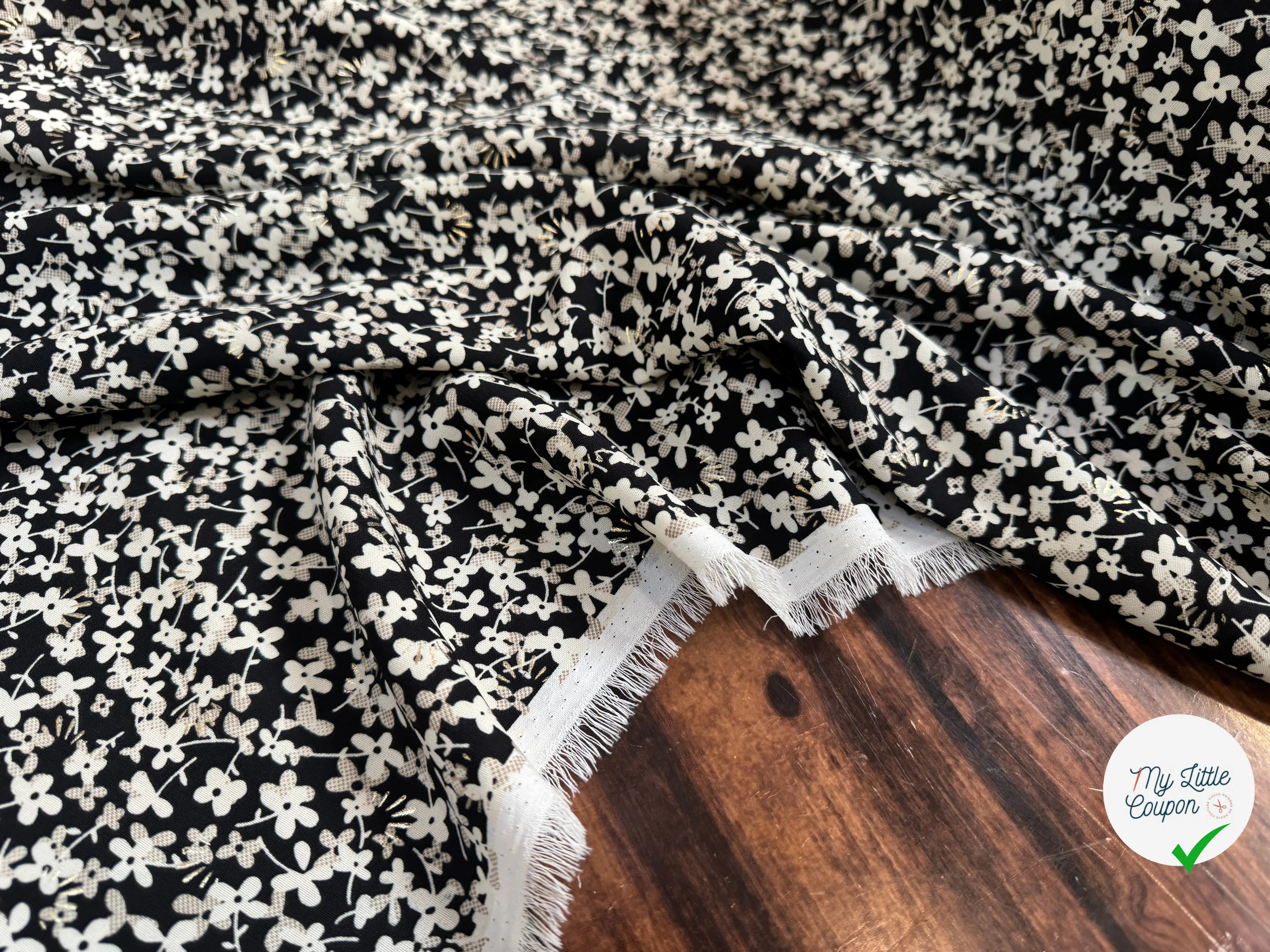 WOOLPEACH FLEURS REFLET DORÉ - My Little Coupon
