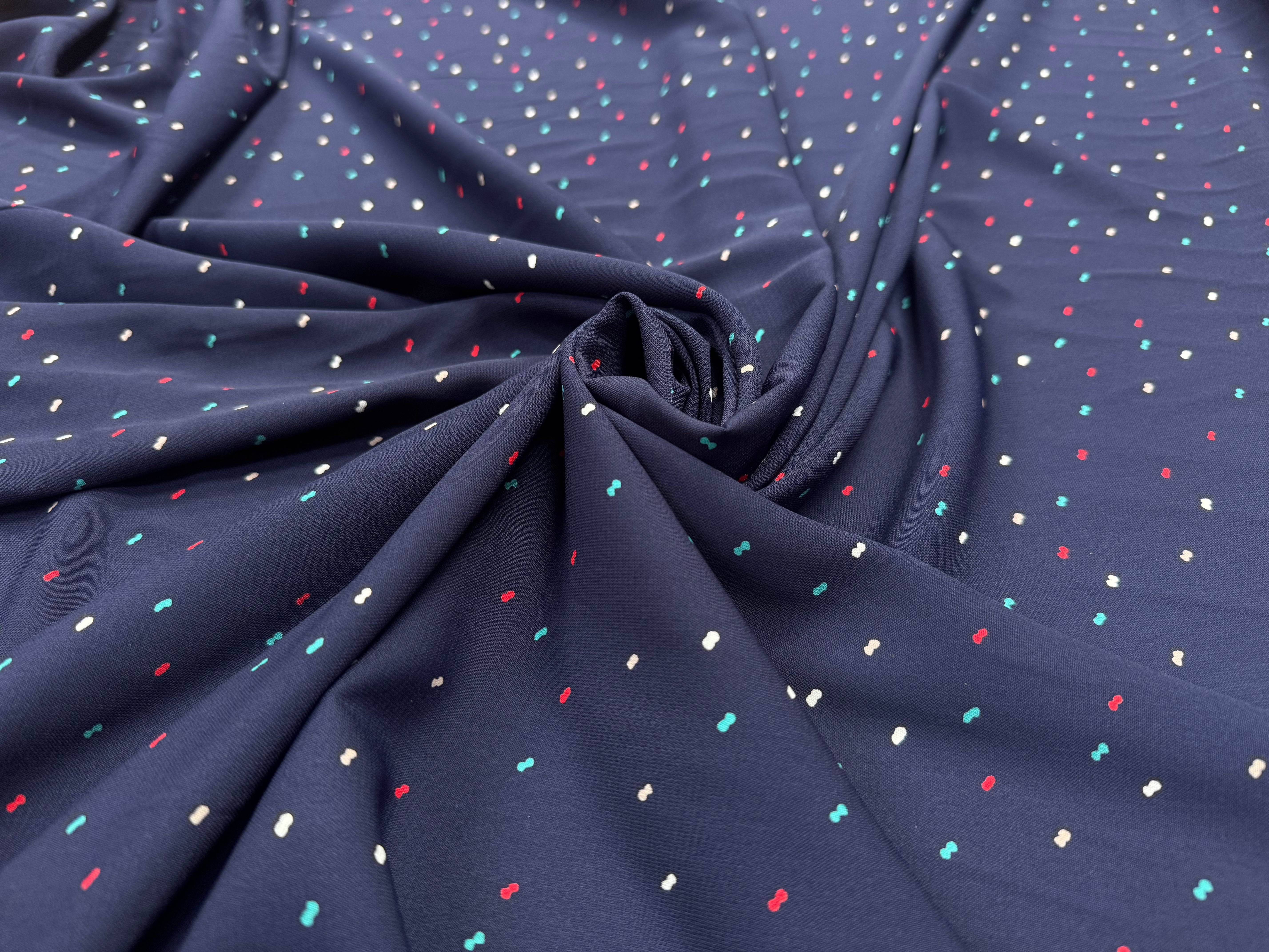 WOOLPEACH FOND BLEU MARINE MOTIFS DOUBLE POIDS ROUGE BLEU BLANC - My Little Coupon