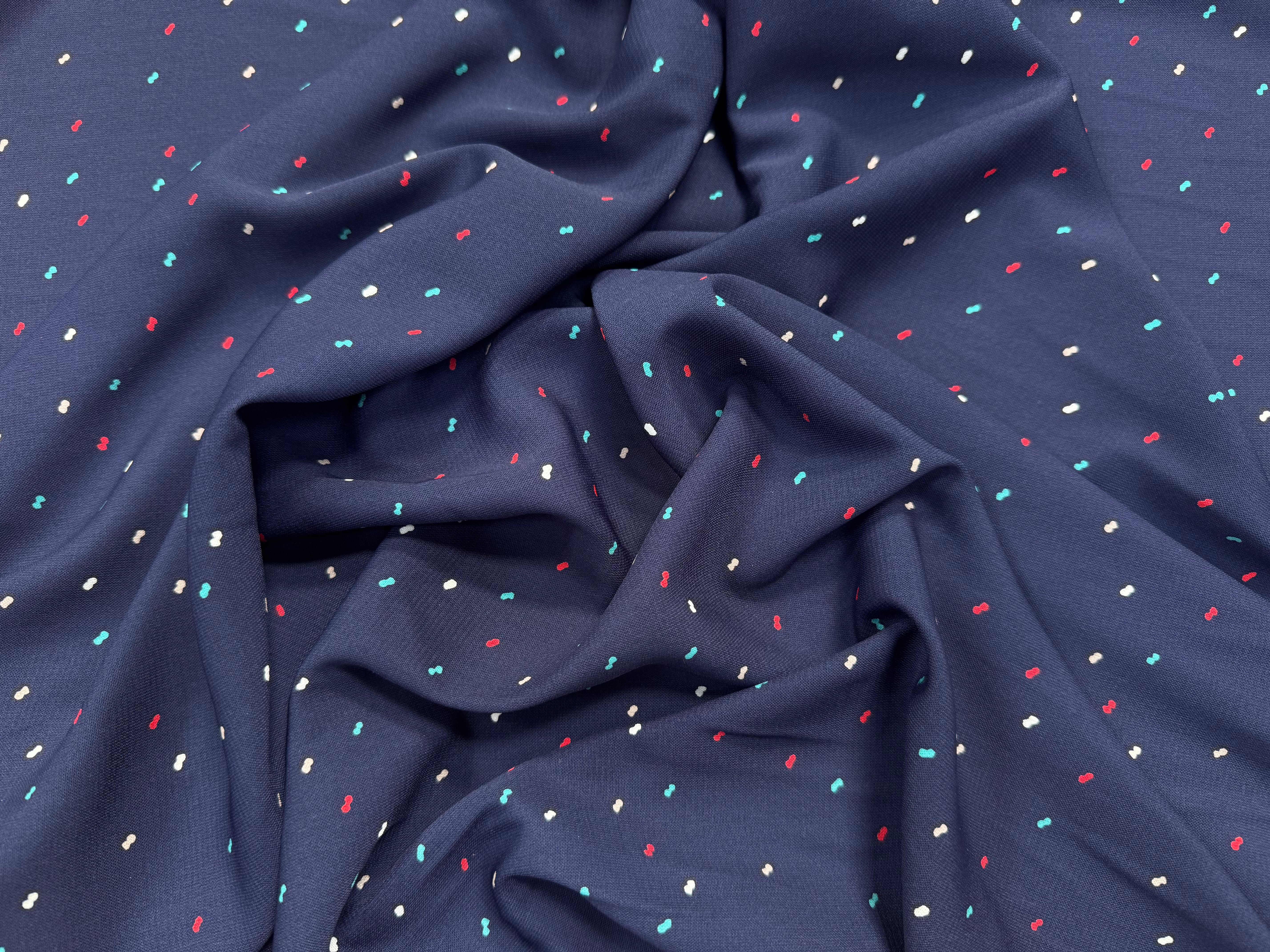 WOOLPEACH FOND BLEU MARINE MOTIFS DOUBLE POIDS ROUGE BLEU BLANC - My Little Coupon