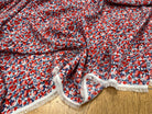 WOOLPEACH MOTIF FAÇON FLEUR BLEU ROSE FOND BLANC - My Little Coupon