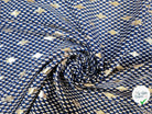 WOOLPEACH PTIT CERCLE BICOLORE RAYURE ARGENTÉ FOND BLEU - My Little Coupon